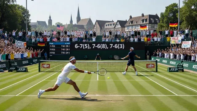 Fritz Saves Match Point to Finally Halt Shelton's Run in Halle Thriller